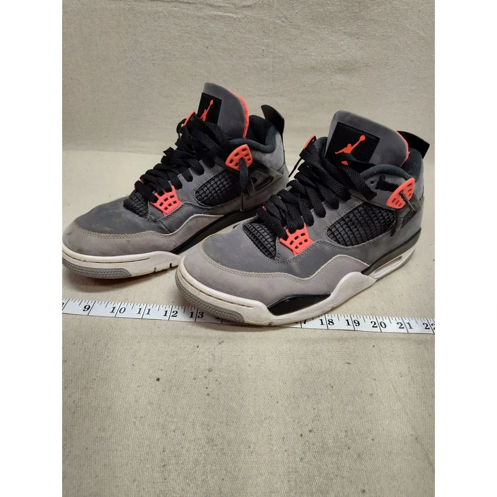 Nike Air Jordan 4 Retro Infrared Grey Black DH6927-061 Mens Size 11.5‎